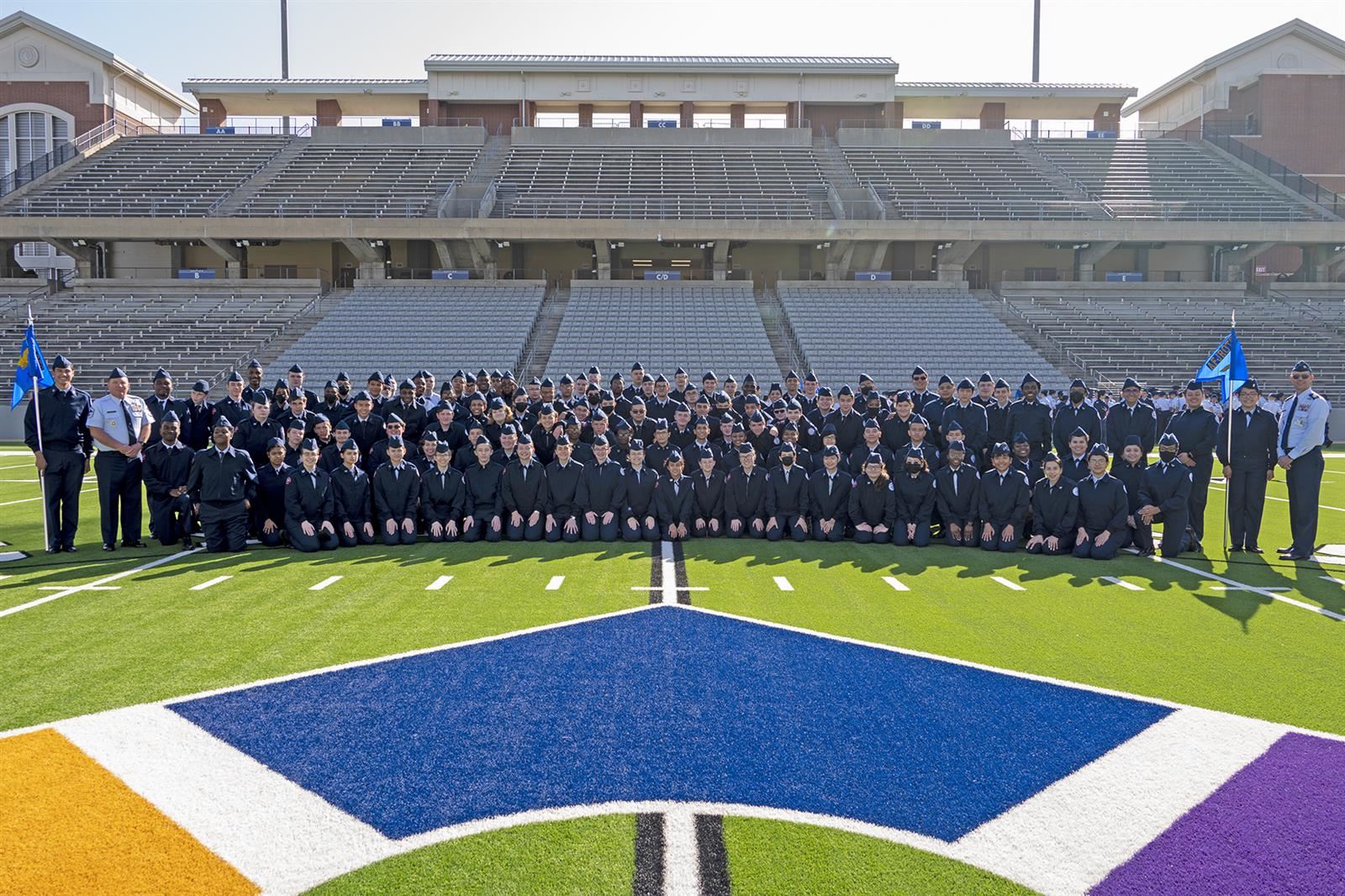 Cy-Fair AFJROTC Unit TX-20057 joined more than 360 to receive the Distinguished Unit Award.